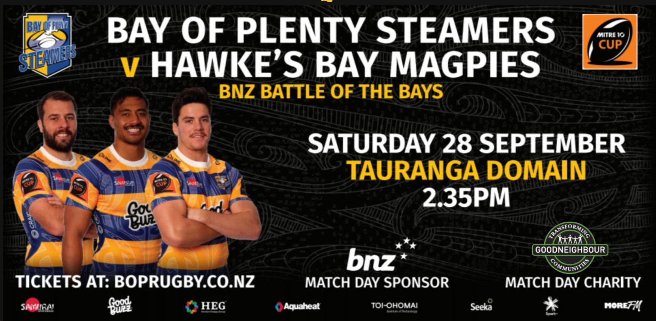 BATTLE OF THE BAYS SATURDAY 28 SEPTEMBER 2019 Good Neighbour